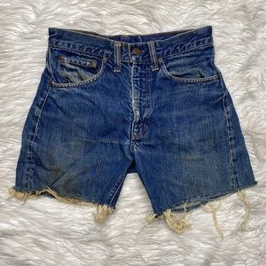Levi’s vintage 1960’s cutoff 505 denim shorts